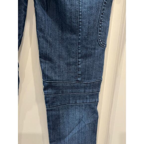 Buffalo David Bitton Women’s Giselle Cargo Jeans Blue Stretch Skinny Size 26 - Picture 6 of 9